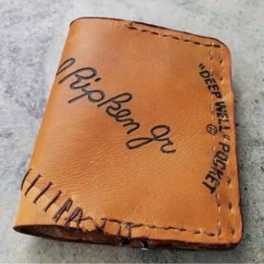 Recycled Baseball Leather Bifold Wallet